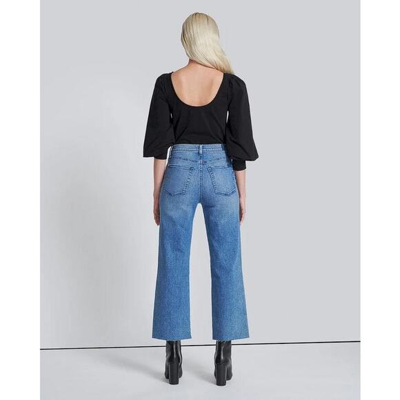 7 FOR ALL MANKIND Women's Cropped Alexa Size 26 In Dulce - Picture 5 of 16